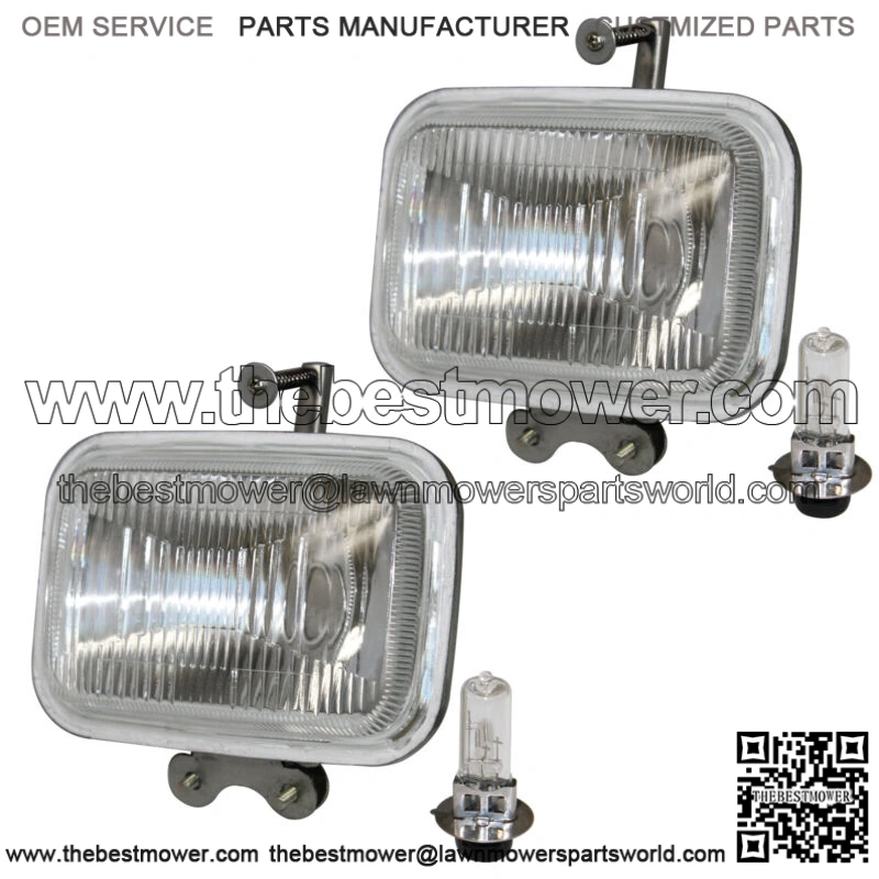 Set of 2 Headlights for Honda TRX300 Fourtrax 300 2X4 1988-2000 W/Bulb (Fits: Honda)