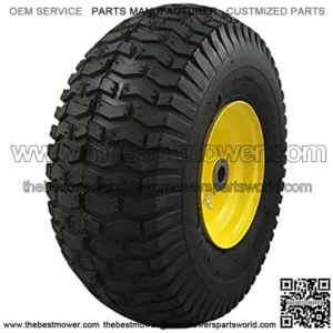 15x6.00-6 Front Tire Assembly Replacement for Riding Mowers - Turf Saver Tread