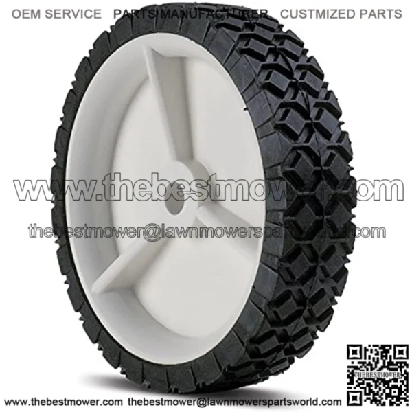 Lawn Mower Universal Wheel 6" X 1.50 Tread Diamond Hub Offset 1 3/8" Bore Size 1/2" Material Plastic AYP 583783601, STD333760 for Mowers