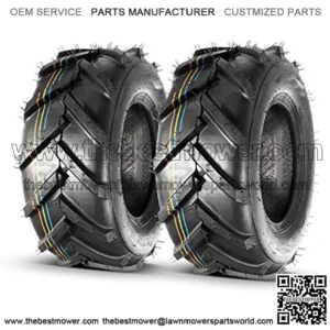 2 PCS Super Lug Tractor Tire -16x6.50-8, 4PR, Tubeless