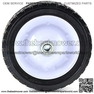 7" Universal Replacement Steel Wheel with 55 lb. Load Rating, Black
