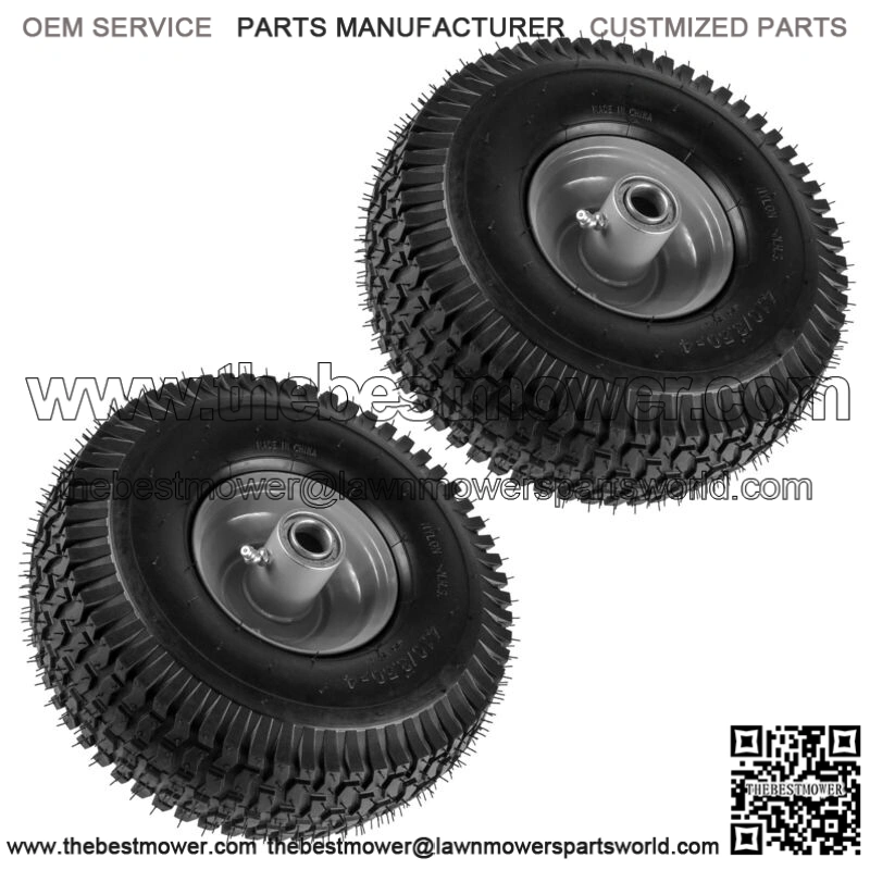 2x Front 4" Rim & Tire for Snapper Rear Engine Riding Mower 7050618 4.1/3.6-4"