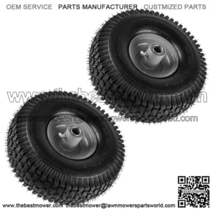 2x Front 4" Rim & Tire for Snapper Rear Engine Riding Mower 7050618 4.1/3.6-4"