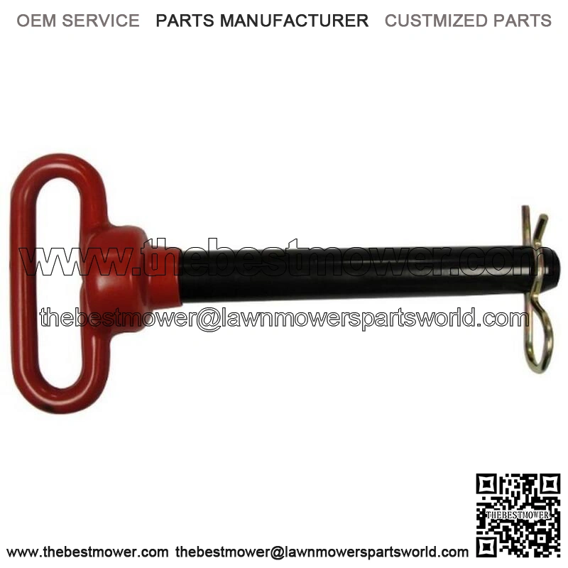 A-HP106 Red Handled Hitch Pin 7/8" x 6-1/2"
