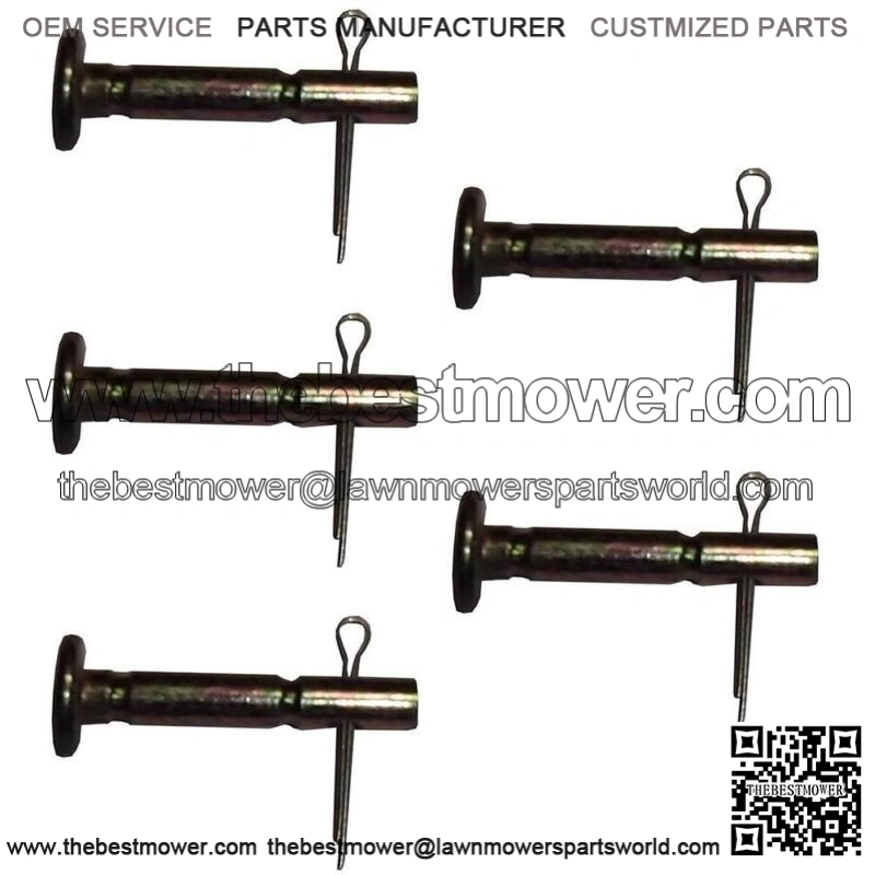 (5) New 1-5/8" x 1/4" Shear Pins w/ Hair Pins fits Multiple Craftsman Models