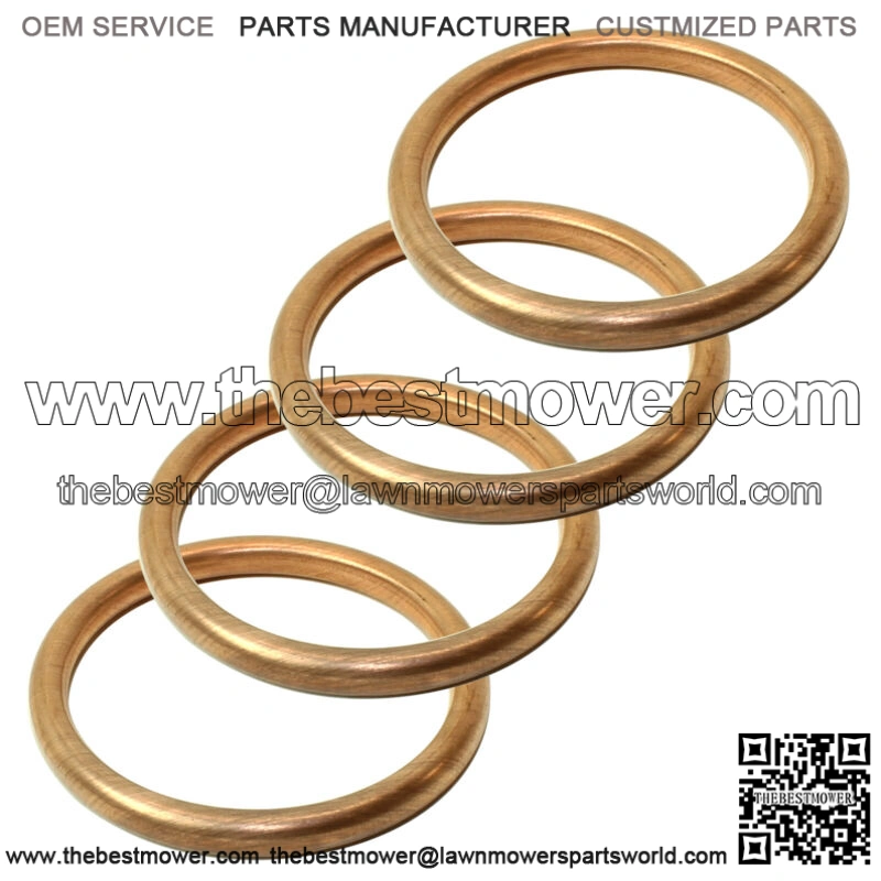 4-Pack Exhaust Pipe Gasket for Honda CB650 CB650C 1979 1980 1981 1982 (Fits: Honda)