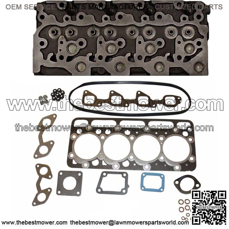 Complete Diesel Cylinder Head & Upper Gasket Set Fits Kubota V2203