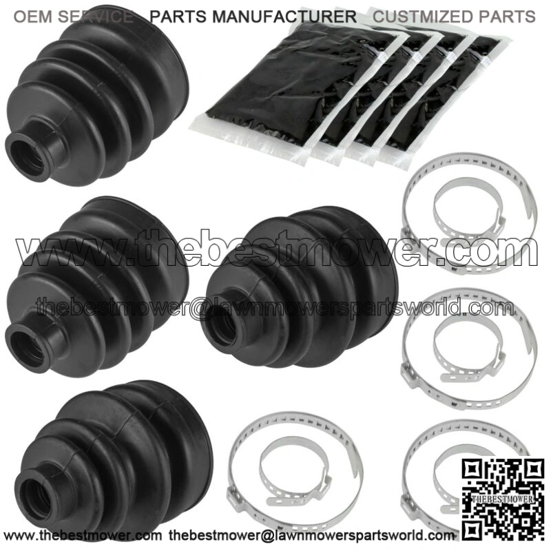 2 Front Inner Outer Axle CV Boot Kit for Honda TRX450FE TRX450FM 2002 2003 2004 (Fits: Honda)