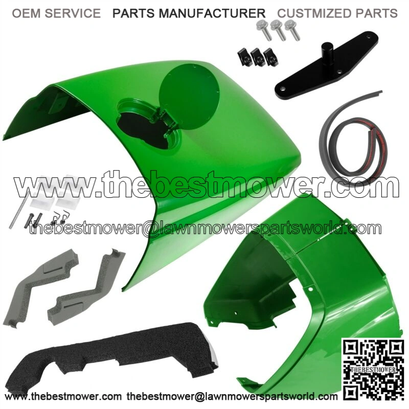 For John Deere 4200 4300 4400 Hood w/ Fuel Door Cowl LH RH Catch Foam Pad Seal