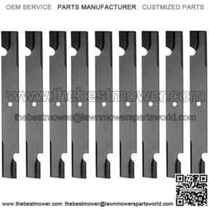 Lawnmower parts (9) Pack Oregon Blades 60" for Z, SuperZ, XR-7 Raptor SD + FREE EBOOK - YOUR LAWN & LAWN CARE -