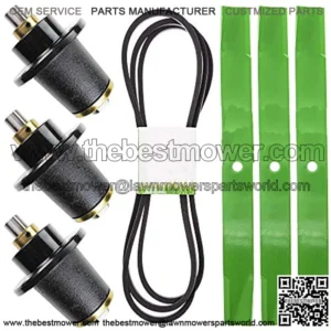 Deck Blade Belt Spindle Kit Set Combo 60 inch for Bad Boy CZT ZT Elite Pup 037-6015-50