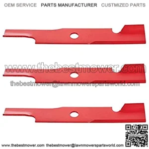 11231 Pack of 3 Notched High Lift Lawnmower Blade Set