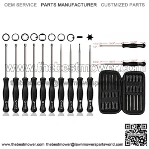 10pcs Carburetor Adjustment Tool Kit with Carrying Case for 2-Cycle Small Engine Trimmer Chainsaw Brushcuter Blower