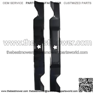561739B 2-Blade Set for 46" Cut Craftsman, Husqvarna, Poulan Replaces 405380, 532-405380, PP21011,Black