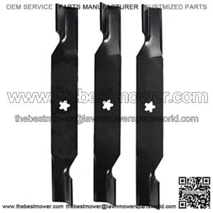 561747B 3 Blade Set for Many 54 in. Cut Craftsman, Husqvarna, Poulan Mowers Replaces OEM #'s 187256 and 532187256