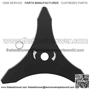 Eapele 10inch Brush Cutter Blade Weed Eater Blade, Carbide Steel Double Sided Blade,3 Teeth