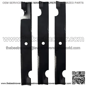 561149B 3 Blade Set for 54" Cut Bad Boy Mowers, Replaces OEM no. 038-0005-00, Black