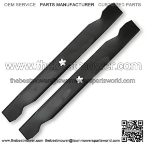 Phoenix Mfg. Set of Two (2) OEM replacement blades for 42" Cut. Fits: Ariens, AYP, Craftsman, Husqvarna, McCulloch, Poulan, Snapper, Sears, Poulan Pro, Redmax, Gravely. Replaces 138971, 138498, 127843