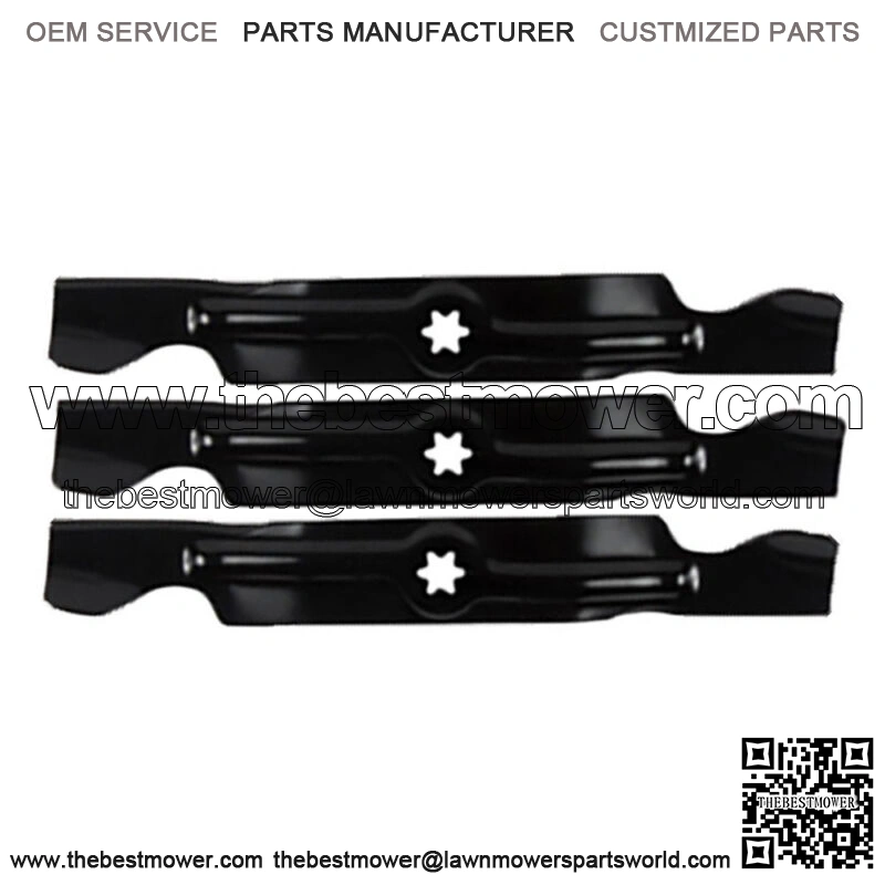 3 PK Blades Fits Gator Fits Cub Cadet Troy Bilt RZT 50" Deck Mowers 942-04053C