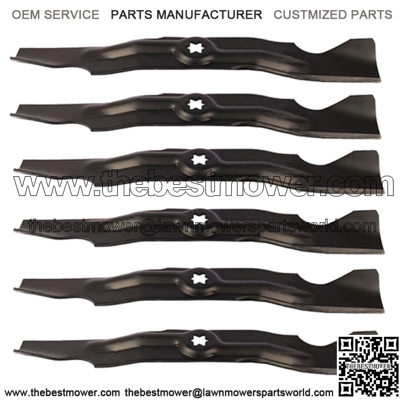 Six (6) Blades fits 50" Troy Bilt Mustang Blades RZT-503, Mustang XP