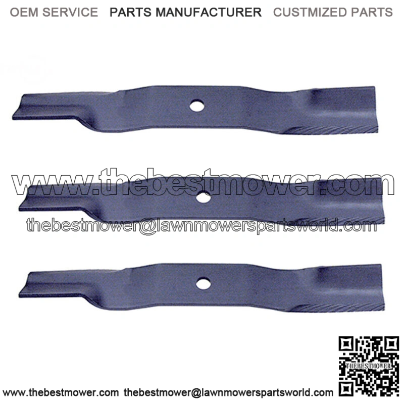 Set of 3- Fits Kubota Blades for 54" Cut K5617-34330 H30T 2G127 ZG23 GR2100 GR21