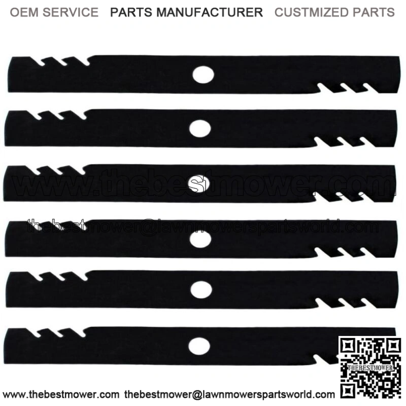 (6) Blades Fits Kubota 60" ZD21 DZ28 ZD323 ZD326 ZD331 ZG327