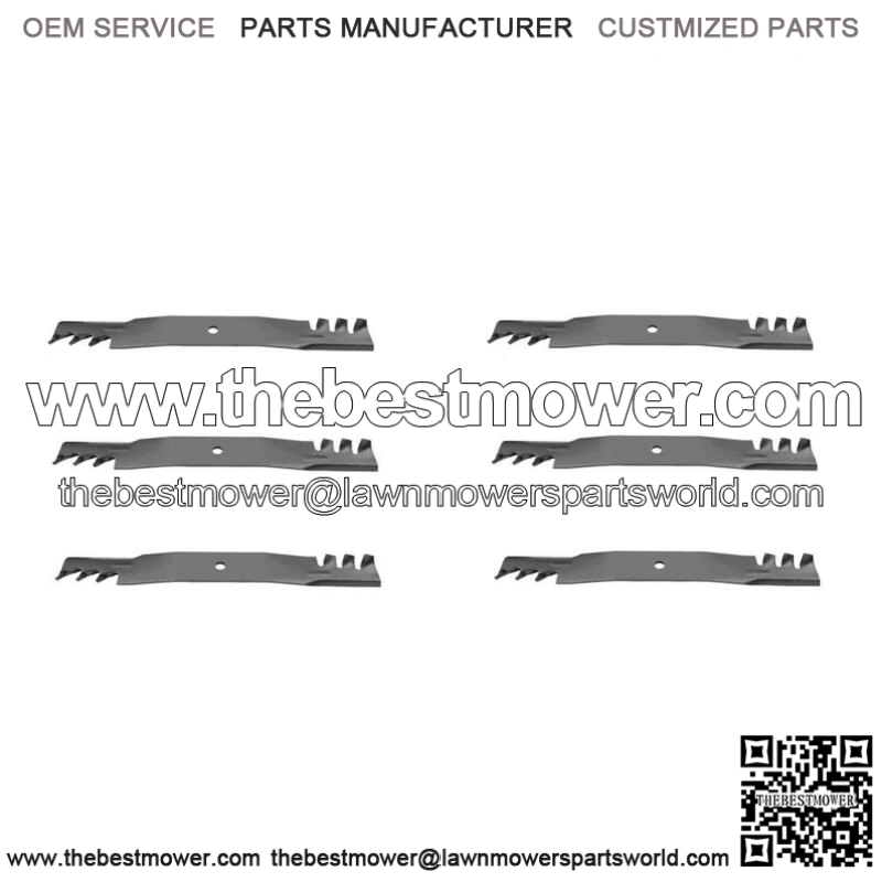 (6) Pro Mower Deck Mulch Blades - 61" - S125XT S175X S200XT Fits Snapper