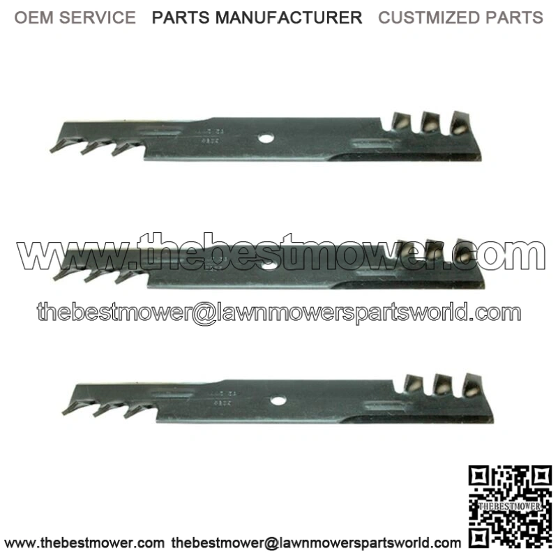 Set of 3 Mulching Mower Blades for Snapper Yazoo Kees 52" 100341 363055