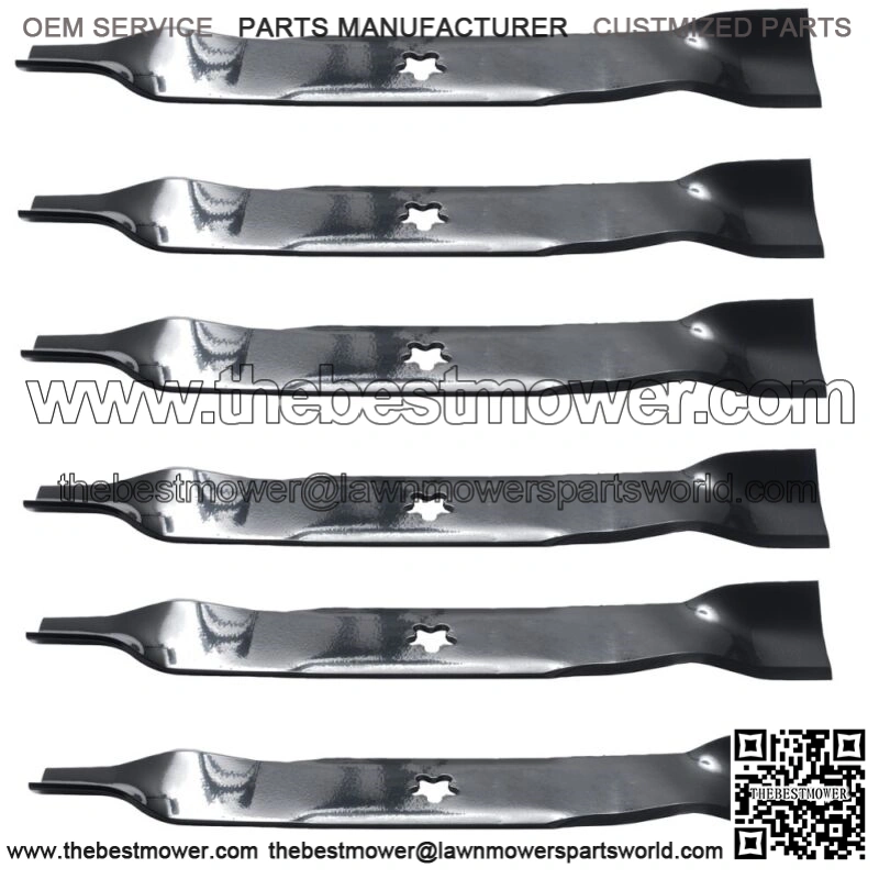 6 Blades Fit Sears/Craftsman 152443 163819 159705 145708 46" Mower Deck