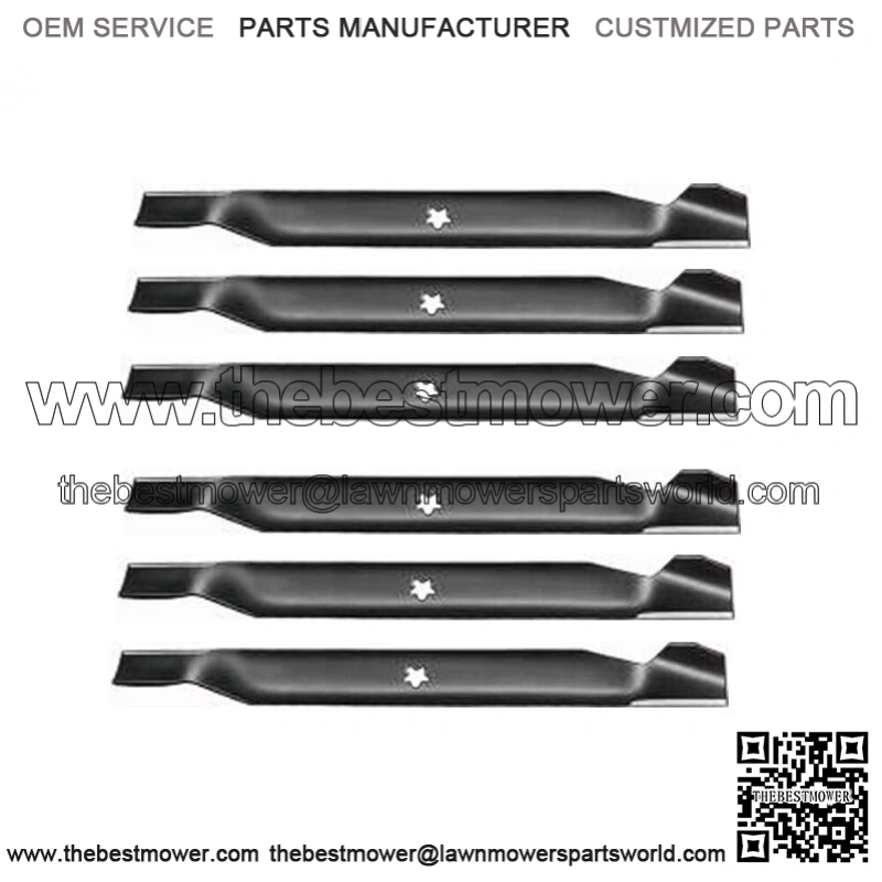 6PK Fits Hi-Lift Blade for Husquvarna Craftsman Viking 42" Mower Decks 13897