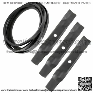 Deck Blade And Belt For John Deere 145 155C D140 D150 D160 LA130 LA140