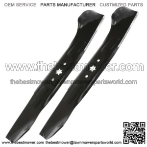 2 Pack 46" Deck Blade fits Ryobi Z6400 2015 2016/ ZT-S46 2014 - 2019 942-04244A