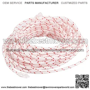 Recoil Starter Rope 12-Meter, Diameter: 3.5mm, Pull Cord for Sears Craftsman Poulan Lawn Mower Chainsaw Trimmer Edger Brush Cutter Engine Parts
