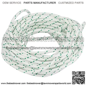 Mannial Recoil Starter Rope 12-Meter, Diameter: 4.0mm, Pull Cord for Sears Craftsman Poulan Lawn Mower Chainsaw Trimmer Edger Brush Cutter Engine Parts