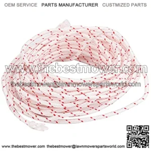 4mm Diameter Recoil Starter Rope 32 Feet Pull Cord Fits for Stihl Husqvarna Craftsman Poulan Lawn Mower Chainsaw String Trimmer Edger Brush Cutter
