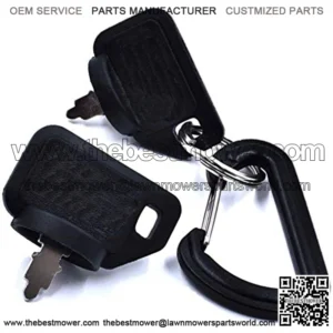 (2Pk) Ignition Switch KEY fits Toro TimeCutter Zero Turn 4225 5060 SS4235 SS5000 SS3200 SS3216 SS3225 SS4200 SS4225 SS4250 SS4260 SS5035 SW3200 SW4200 SW5000 117-2221 117-2222 FREE Carabiner