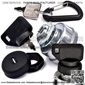 Ignition Key Switch STD365402 925-0267 925-0267B 725-0267A 21064 fits MTD Craftsman Riding Mower 3-Position 5-Terminal w/Dual Dust Protection System & 2 Keys