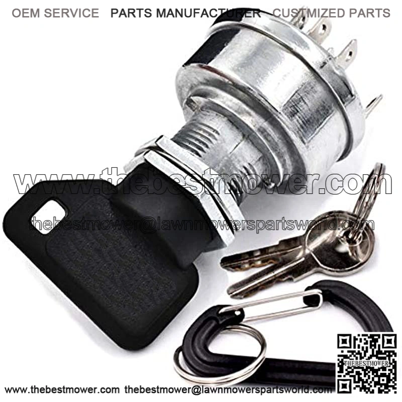 Starter Ignition Switch Replaces 130 160 165 170 175 180 185 240 245 260 265 285 320 500 : 3 Keys & Free Carabiner