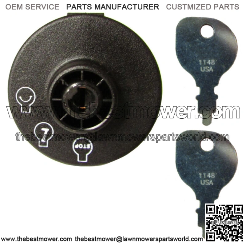 Key Switch Fits Toro TimeCutter Z4200 Z4235 Z5060 Z4202 w/2 Keys & Carabiner