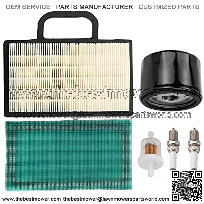 698754 273638 Air Filter 691035 Fuel Filter 696854 Oil Filter Spark Plug for Intek Extended Life Series V-Twin 18-26 HP Lawn Mower