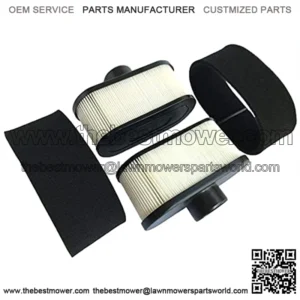 2Pack 11013-0752 11013-0726 Air Filter, for Kawasaki FR651V FR730V FR691V Engine Air Cleaner, Lawn Mower Air Filter, Plus 11013-7046 Pre Filter