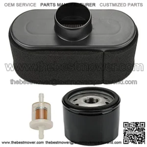 11013-7047 Air Filter with Oil Fuel Filter for Kawasaki FR651V FR691V FR730V FS481V FS541V FS600V FS651V FS691V FS730V FX600V 4-Cycle Engine