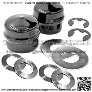 HD Switch (1 Kit Front Wheel Axle Hub Caps and Hardware Kit Replaces 104757X428, 532104757 Sears Poulan AYP Garden Tractor Lawnmower