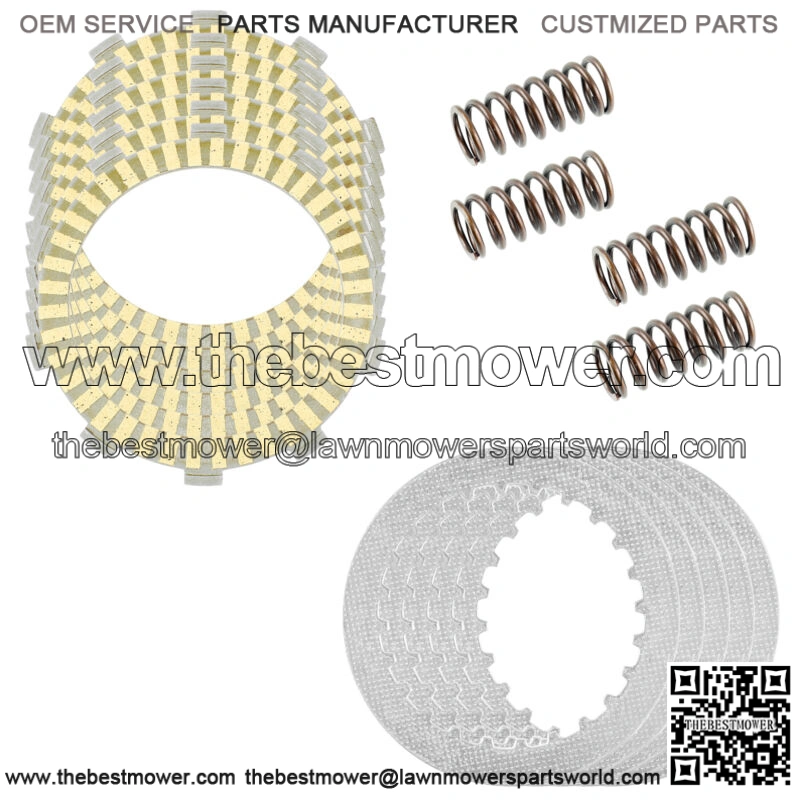 Clutch Friction Steel Plates Kit for Honda TRX420FM FM1 FM2 Rancher 420 07-20 (Fits: Honda)