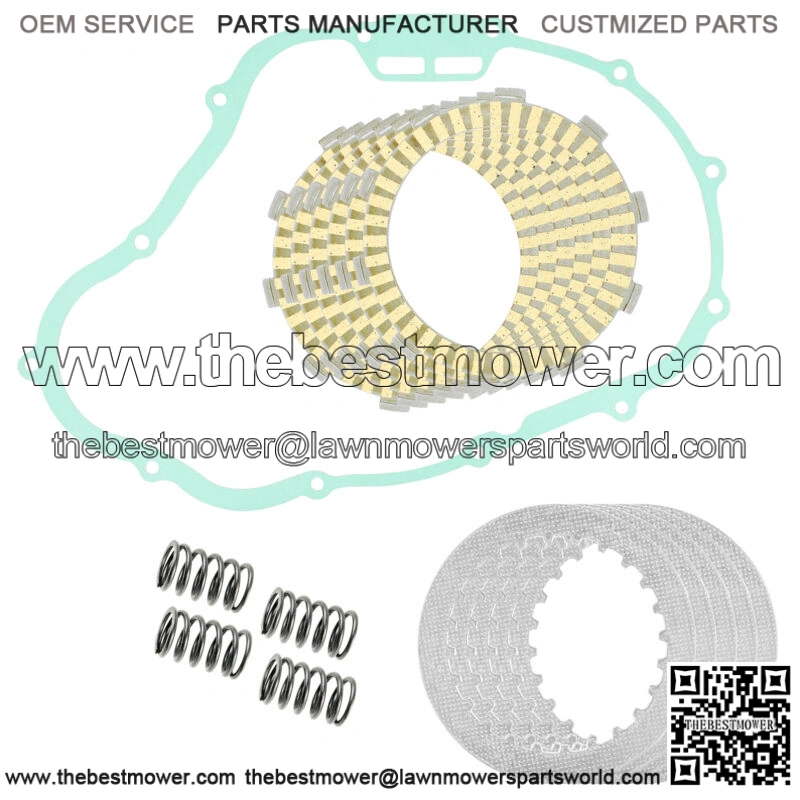 Clutch Friction Steel Plates Kit for Honda TRX300 FourTrax 300 2x4 1988 - 2000 (Fits: Honda)