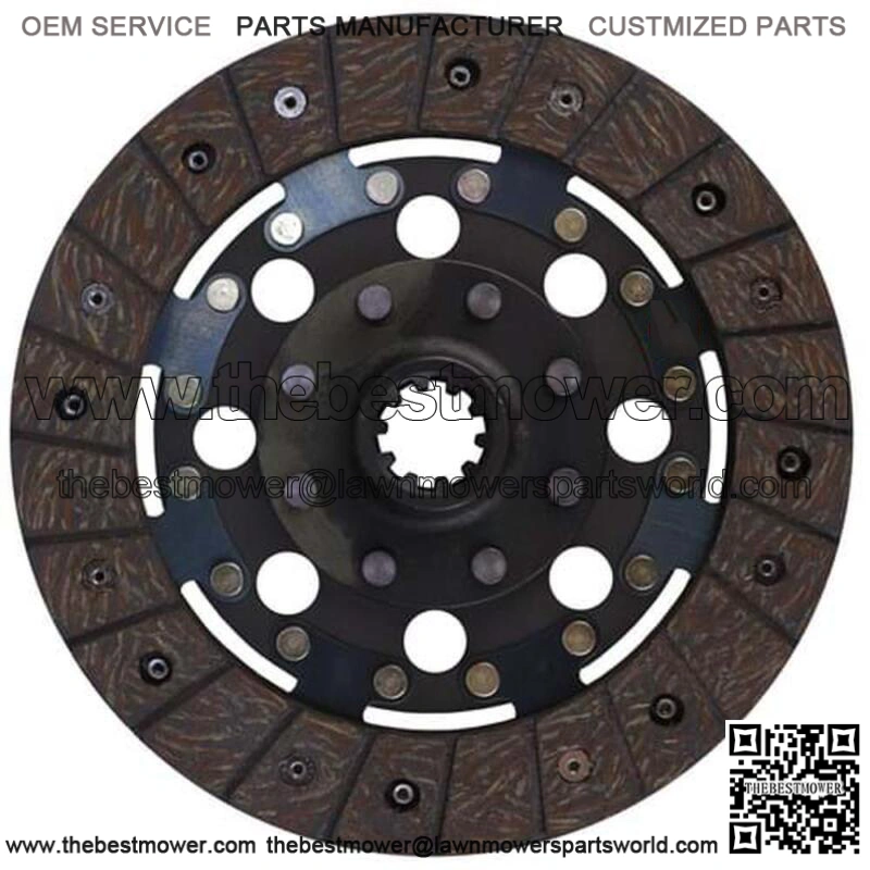 K6C040-13402N 8" Transmission Disc, Woven, w/ 1" 10 Spline Hub - Fits Kubota