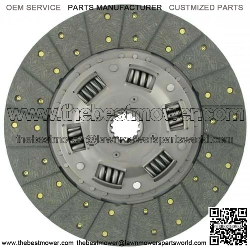 K35860-25130 13" Transmission Disc, Woven, w/ 1-9/16" 14 Spline Hub-Fits Kubota