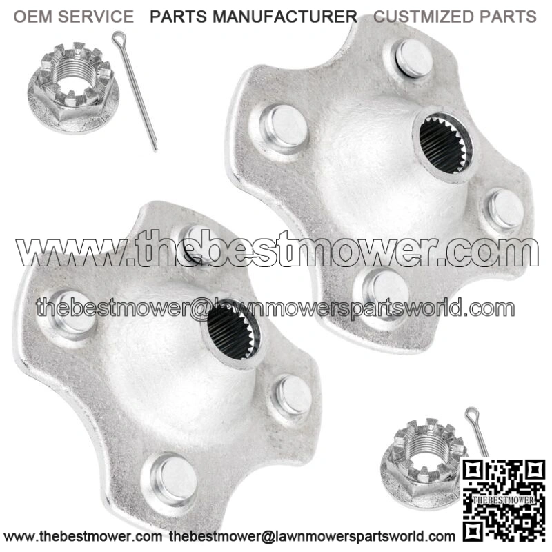 2 Rear Axle Wheel Hub W/Nut For Honda TRX200 Sx TRX200D Fourtrax 200 2X4 1986-97 (Fits: Honda)