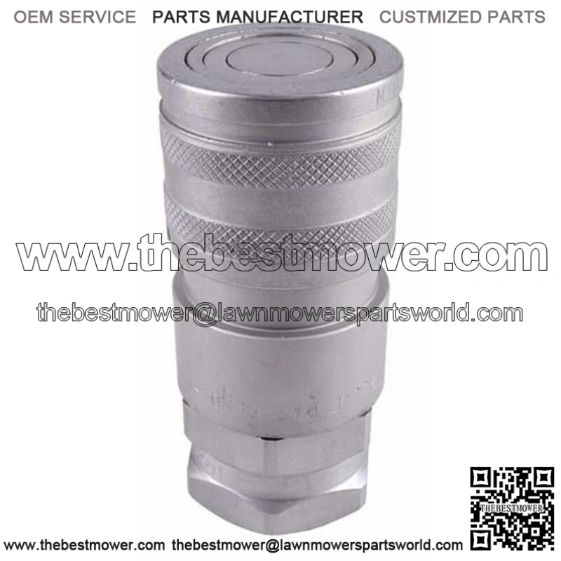 KV0621-77450 Flat Face Hydraulic Breakaway Coupler, Female Fits Kubota