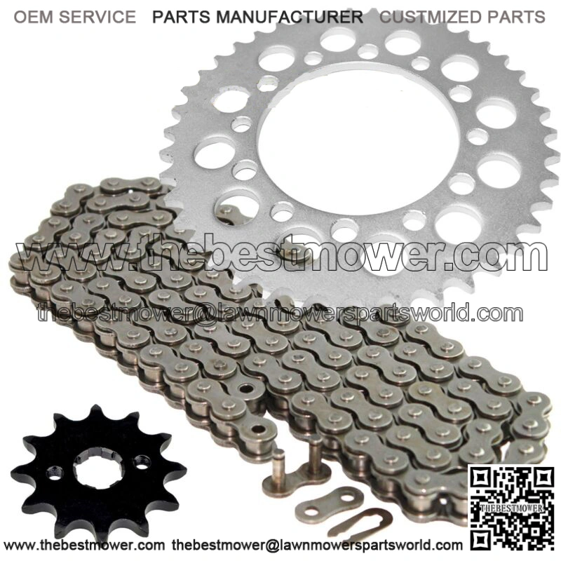 Drive Chain & Sprockets Kit for Honda TRX200 TRX200D Fourtrax 200 2X4 1990-1997 (Fits: Honda)